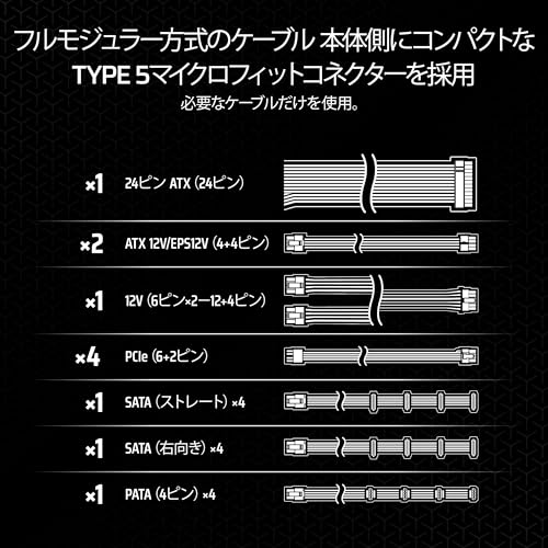 CORSAIR SF1000 2024モデル CP-9020257-JP の商品画像 5