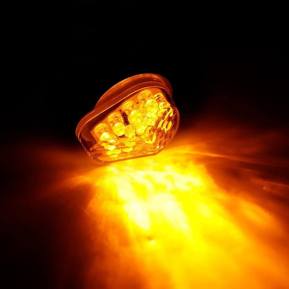 Motorcycle turn lights Turn Signal Light Indicator For YAMAHA YZF R7 2021 2022 YZFR7 YZF-R7 Motorcycle Accessories Mini Flashing Lamp Side Lights (Color : Smoke)