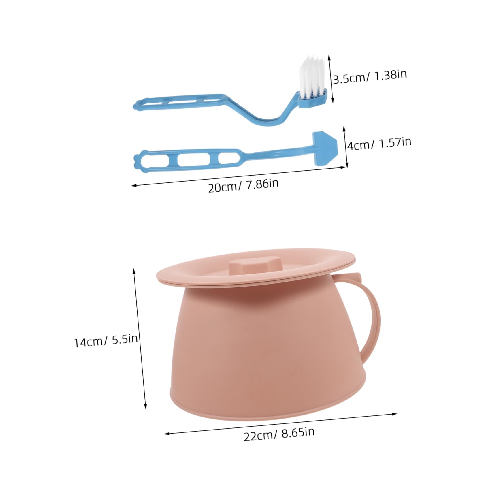 FRCOLOR Sputum Toe Potty Urination Device for Elderly Portable Toilets for Elderly Lid Sturdy Plastic Pot for Home Car