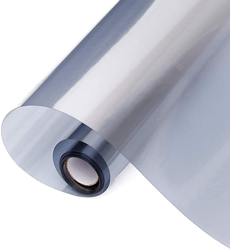 rabbitgoo One Way Mirror Window Film Static Cling, Glue Free Privacy Window Tint for Home, Anti UV Mirror Reflective Heat Control Stickers, Daytime Privacy Protection Non-Adhesive, 17.5 X 78.7 inch
