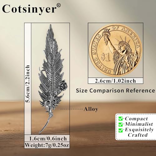 Image of Plated Classic Rose Flower Feather Brooches and Pins for Women Men Fashion Jewelry Delicate Leaf Lapel Dress Accessories Boutonniere Corsage Hat Bag Suit Tie Wedding small,simple