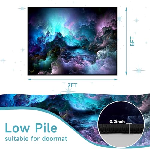 Tapete Galaxy 5'x7' para Dormitorio y Sala miniatura 2