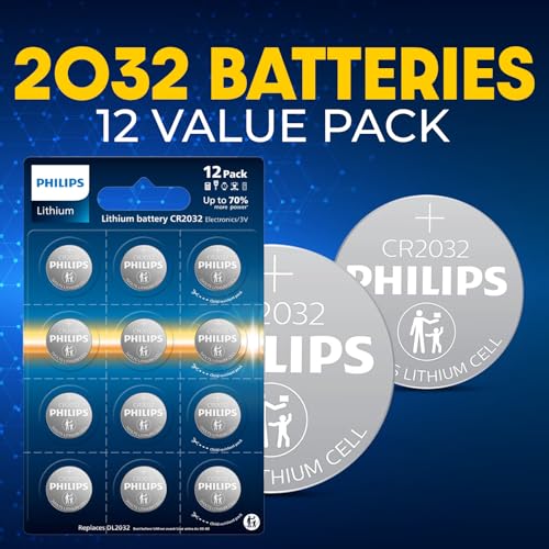 PHILIPS CR2032 Batteries, 12-Pack, CR2032 Lithium 3v Coin Battery, Replacement Batteries for Apple Airtag, Car Remote Key, Watches, Key Fobs. by Philips - Image 5