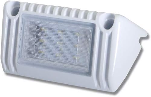 Raycharm Lámpara de trabajo LED exterior de 5 pulgadas para caravana y barco marino, haz de inundación de ángulo descendente de 40, blanco cálido