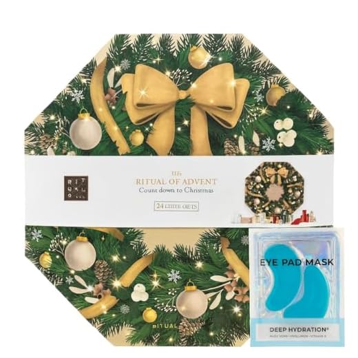 Rituals - Adventskalender 2025 - Beige - Advent Calendar Classic - The Ritual of Advent - Count Down to Christmas - 24 Gifts + Geschenk 1x Deep Hydration Eye Pad