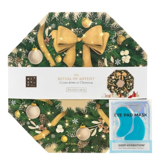 Rituals - Adventskalender 2025 - Beige - Advent Calendar Classic - The Ritual of Advent - Count Down to Christmas - 24 Gifts + Geschenk 1x Deep Hydration Eye Pad