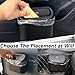 LIGENUS Car Trash Can for BMW X6 X6M E71 E72 F16 F96 G06 30i 30d 40i 40d M50i X6M Waterproof Multipurpose Rubbish Bin with Lid,Portable Hanging Car Vehicle Trash Can Bin,Black