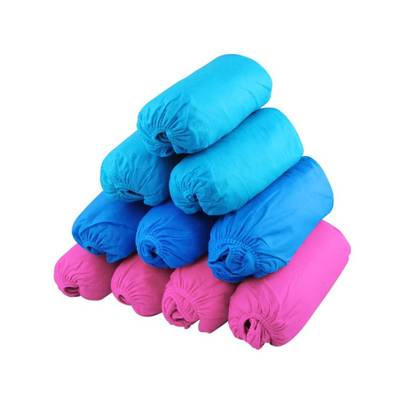 靴カバー 使い捨て 100枚入(50足) 不織布シューズカバー フリーサイズ ブール 男女兼用 汚れ 防止 環境にやさしい便利 (‎