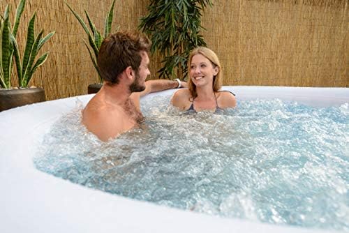Lay-Z-Spa 54123-BNNX16AB02 Miami Hot Tub, Airjet Inflatable Spa, 2-4 Person - Black