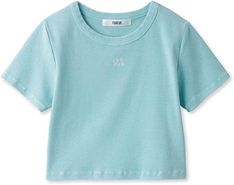 FURFUR ロゴ刺繍ピグメントダイTシャツ ファーファー 古着 y2k 韓国 FURFUR ロゴ刺繍ピグメントダイTシャツ ファーファー 古着 y2k