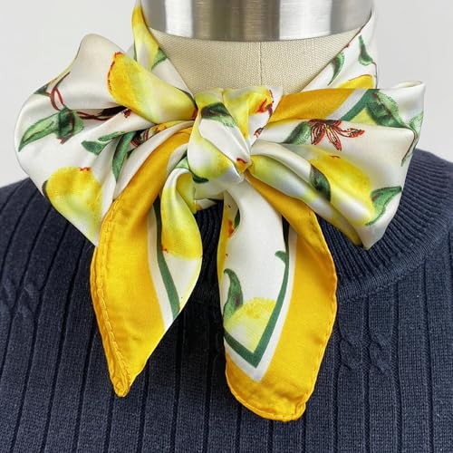 allydrew Satin Neckerchief Square Scarf 26.5 x 26.5 Inches4