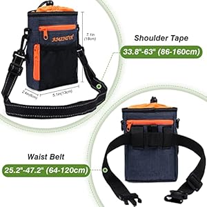   Dog-Treat-Pouch-Lightweight-Portable-Training-Pouch-for-Dogs-to-Carry-Toys-Kibble-Treats-for-Hiking-Walking-Heather-Navy