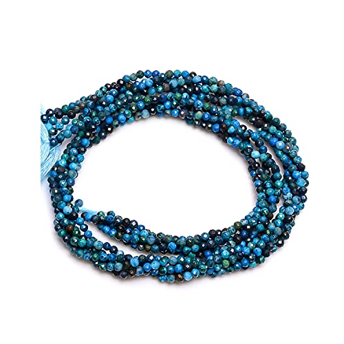 Chrysocolle perles en vrac 2mm rondelle facettée pour création bijoux ATIKA GEMS 5 brins