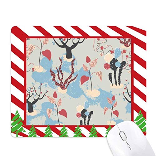 Tapis de souris bleu motif désert avec bordure cousue durable