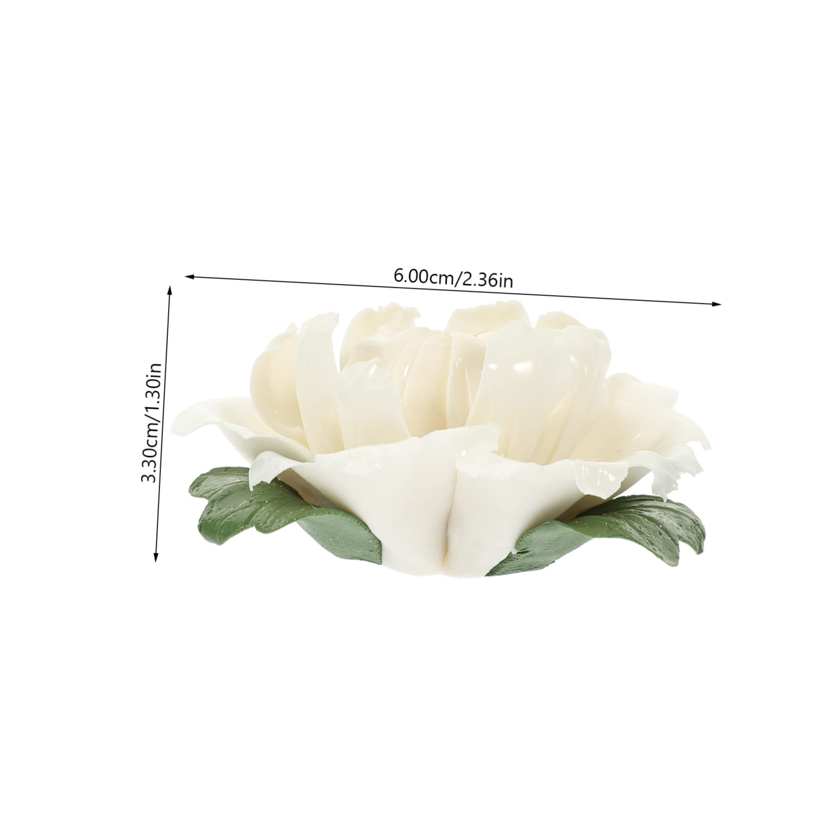Ciieeo 4piezas Censer Adornment Peony Design Soporte De Incienso para Aromaterapia Diseño Elegante y Compacto para Decoración De Escritorio y Purificación del Aire