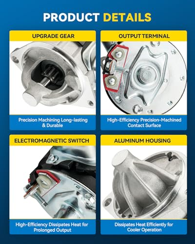 Image of PHILTOP Starter Replacement for Ford,1978-79 Bronco 6.6L,1.4 KW OE# 3152N | 1978-1982 Bronco 5.8L,1977-1980 E-250 Econoline 7.5L w /o SOLENOID ON STARTER ,1980-1980 E-250 Econoline 6.6L