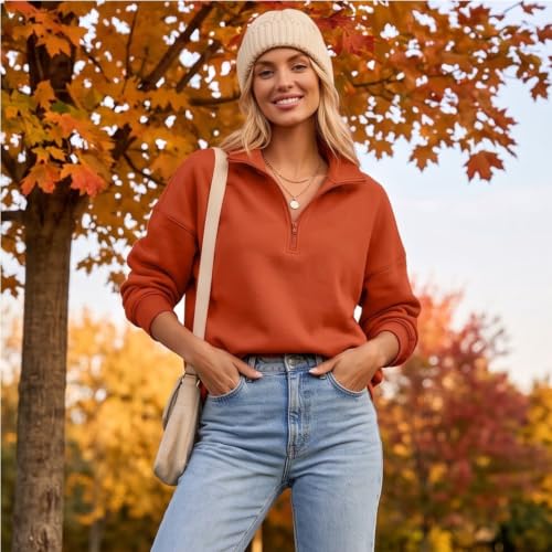 Women Zip Up Hoodie Oversized Relaxed Fleece Lightweight Sweatshirt - image 9