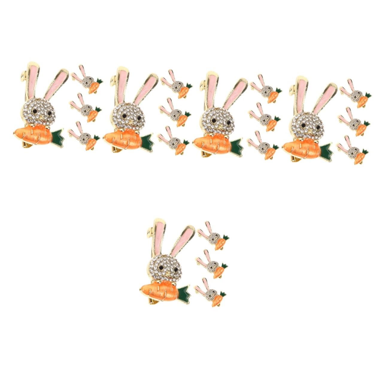 SOIMISS 20pezzi Spille Forma Di Coniglio Per Donne Spille Decorativa Per Cappello e Giacca Idea Creativa Per Occasioni Speciali