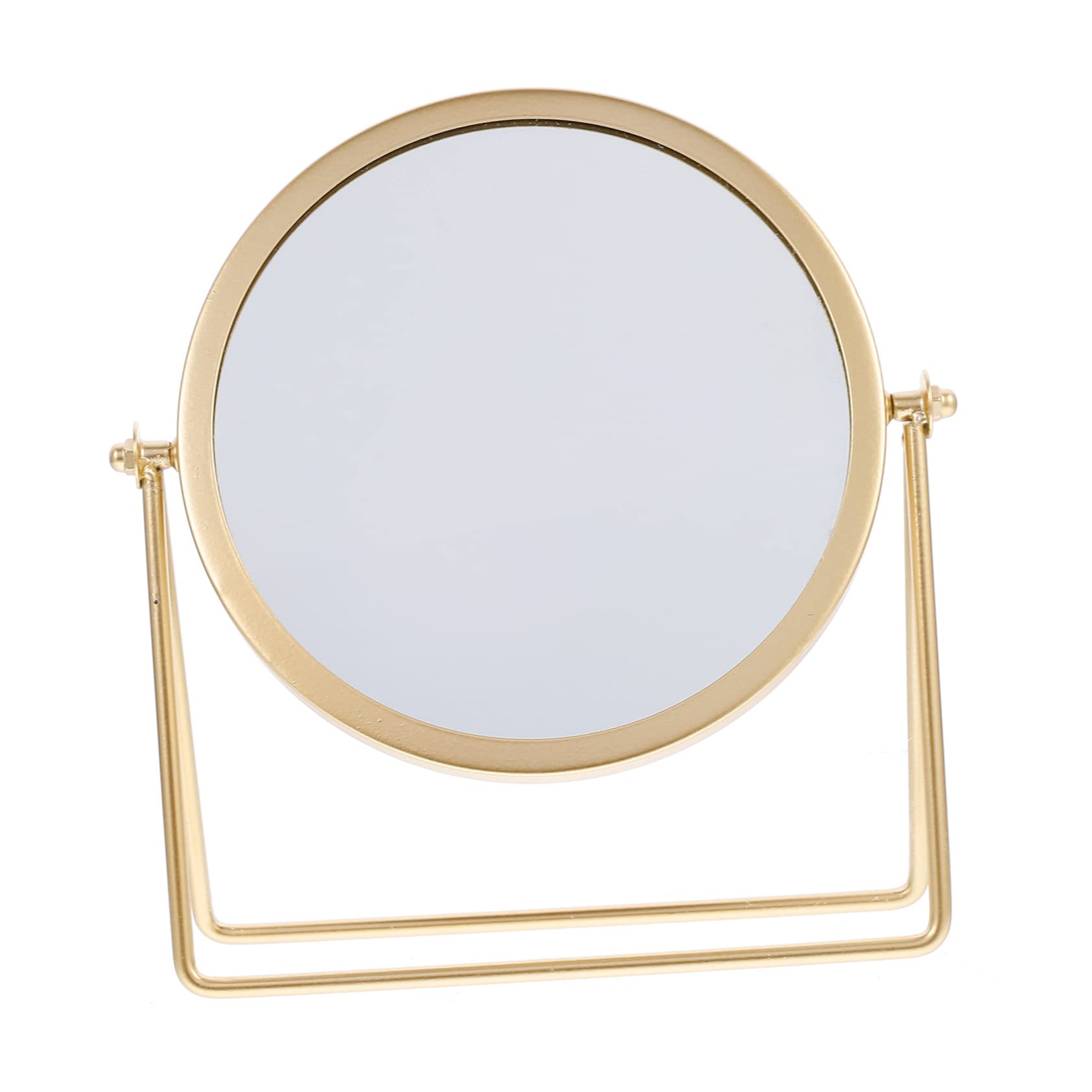 Miroir de maquillage pivotant doré Healvian basse taille pour table