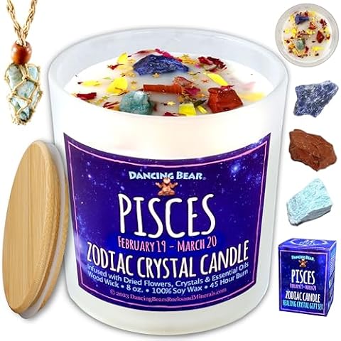 DANCING BEAR Pisces Candle Gift Set Cover