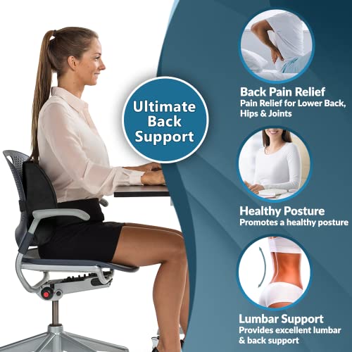 Comfilife Lumbar Support Back Pillow Office Chair And Car Seat Cushion thumb #4
