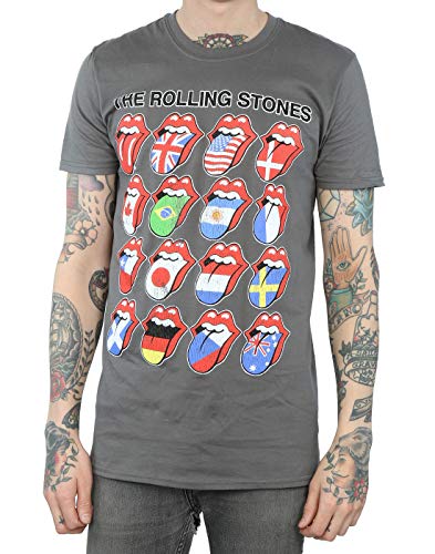 Absolute Cult The Rolling Stones Homme Voodoo Lounge Flag T-Shirt - Les Beatles, Paul McCartney, John Lennon, RIngo Starr, George Harrison Absolute Cult The Rolling Stones Homme Voodoo Lounge Flag T-Shirt – Image 5