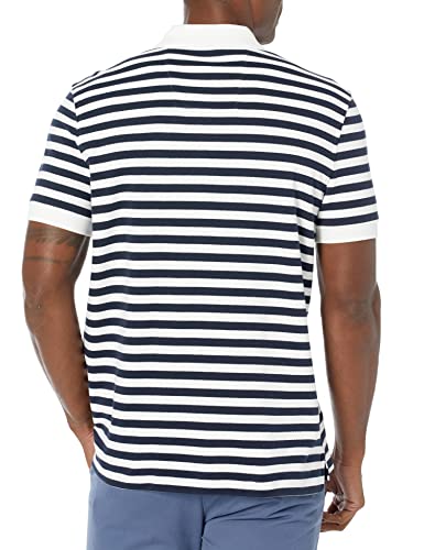 Nautica Men's Classic Fit 100% Cotton Soft Short Sleeve Stripe Polo Shirt2