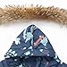 JELEUON 2 Pcs Baby Boys Girls Caroon Dinosaur Zipper Hooded Snowsuit Down Jacket Ski Jacket+Snow Bib Pants Set