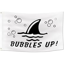 Fins Up Flag 4x6FT Double Printed Funny Flag Tapestry Dorm Room Home Fitness Outdoor& Indoor Decor 2 Shiny Brass Grommets 100% Polyester 4x6FT