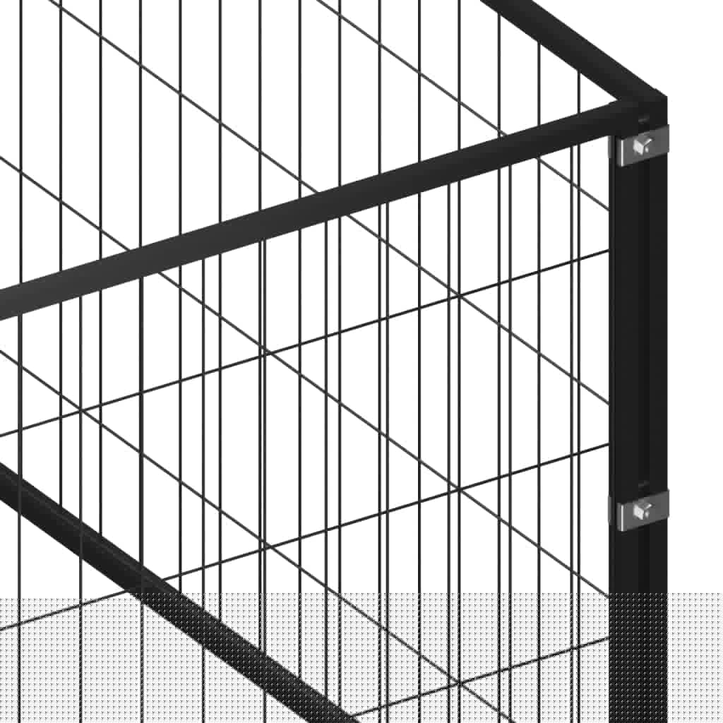 Artykuły dla zwierząt - hodowla psów czarna 35 m² stal-zwierzęta i artykuły dla zwierząt domowych