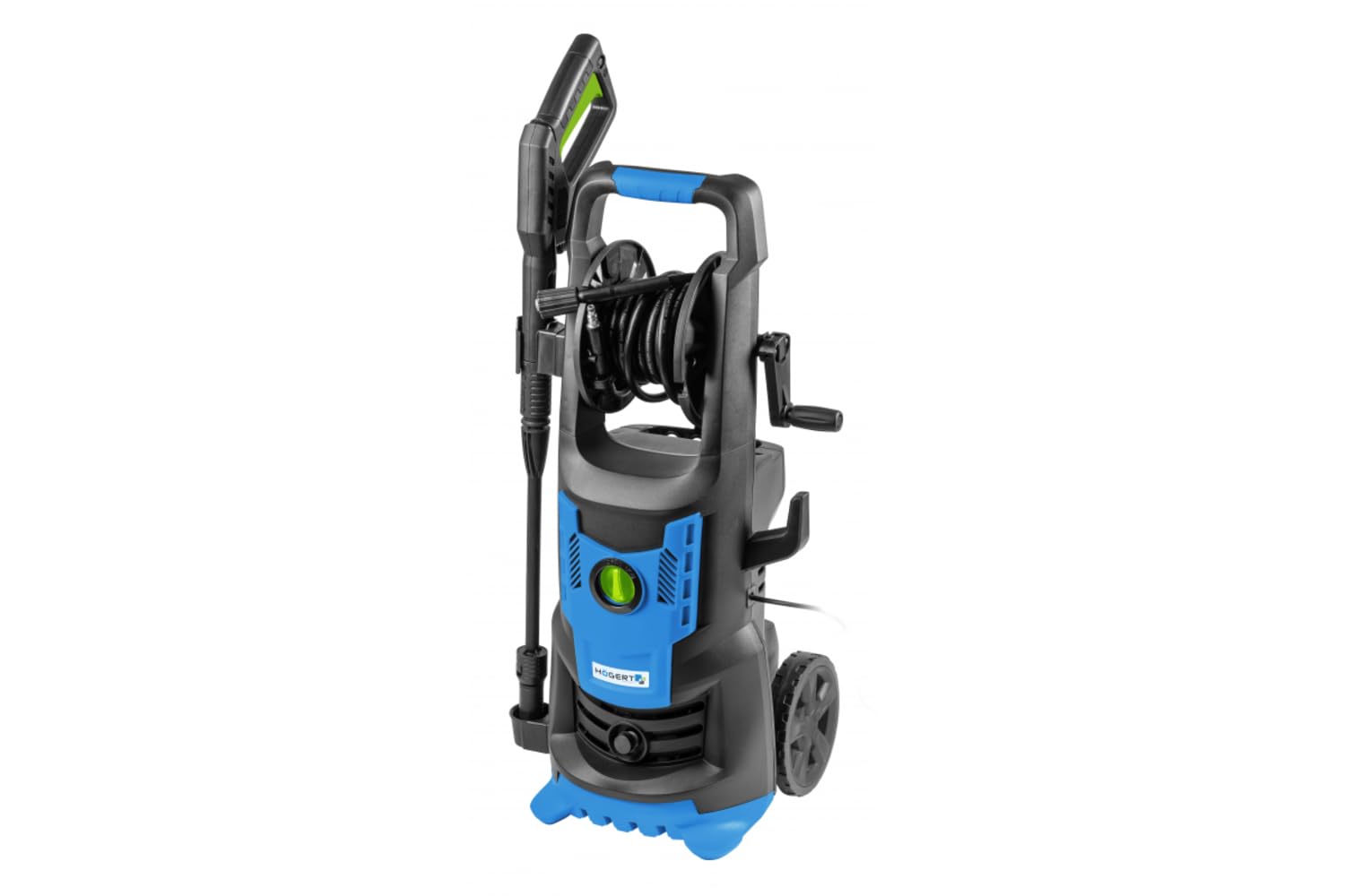 Högert Technik, Myjka wysokociśnieniowa – 2400 W, 180 bar, przepływ: maks. 450 l/h, wąż i pistolet wysokociśnieniowy, filtr wody, przyłącze węża ogrodowego 1/2"