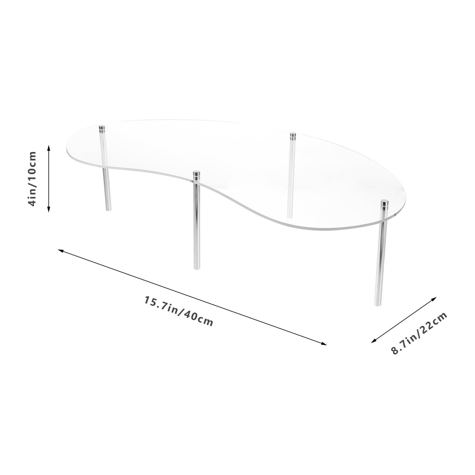 Mikinona 1 Set Cookies Display Stand Acrylic Pop Figure Display Stand Metal Cupcake Holder Round Clear Cupcake Stand