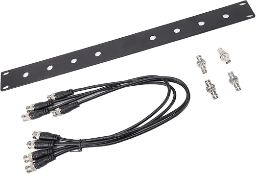 Front Mount Antenna Rack Kit with Sturdy Aluminum Alloy Frame for SLX SLX2 Wireless Systems, 50cm BNC Cables Included