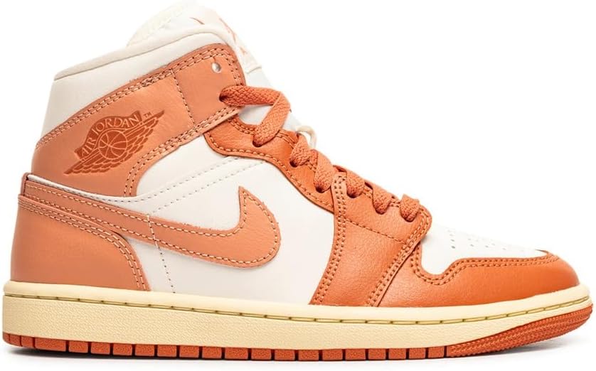 W AIR JORDAN 1 MID "SAIL/LT MADDER ROOT-MADDER ROOT-MUSLIN"