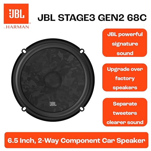 Image of JBL Stage3 Gen2 68C 6.5 in / 16.5 cm 2-Way Component Car Speakers