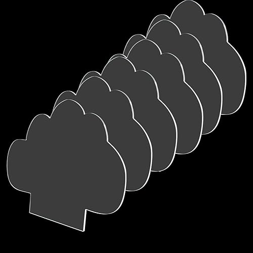 6 piezas de acrílico en blanco de 0.079 pulgadas para base de luz, lámina acrílica en forma de nube, panel acrílico con película protectora,