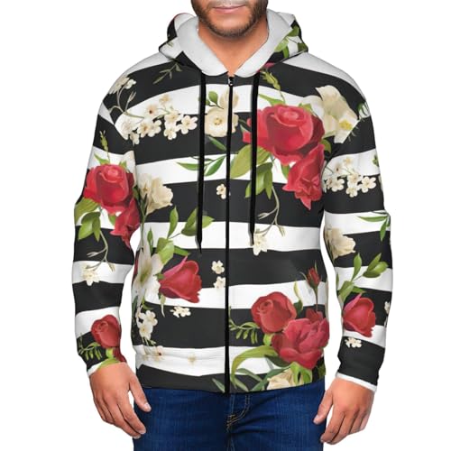 Sweat à rayures noires et blanches avec fermeture éclair intégrale - 7