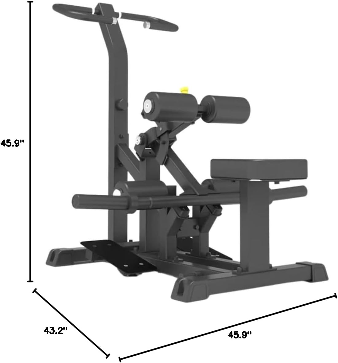 Gronk Fitness Vertical Hip Thrust Machine / Glute Thrust | Plate Loaded | Perfect for Home and Commercial Gym | Sissy Squat Machine