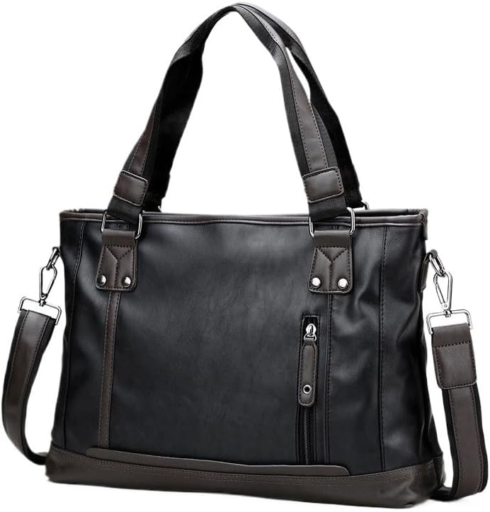 Men's Handbag Single Shoulder Crossbody Bag PU Horizontal Computer