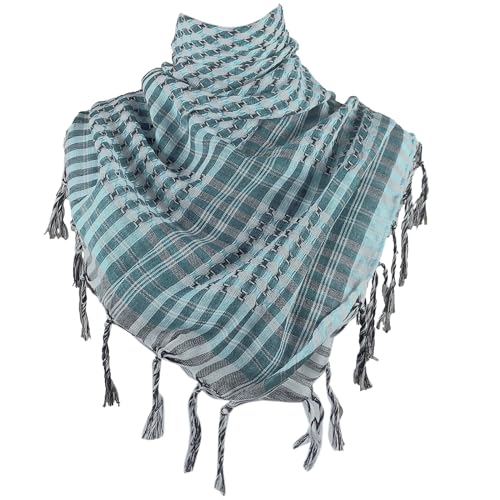 Shemagh Desert Scarf Houndstooth Pattern Arab Keffiyeh Shawl Wrap With Tassels Scarves Bandana Head Wraps