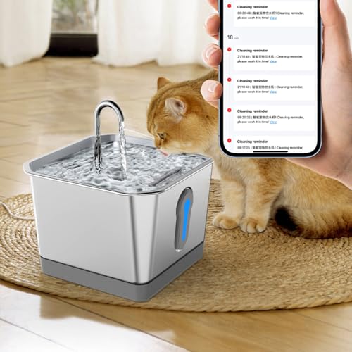 Fuente de Agua para Mascotas 3.5L Acero Inoxidable miniatura 5