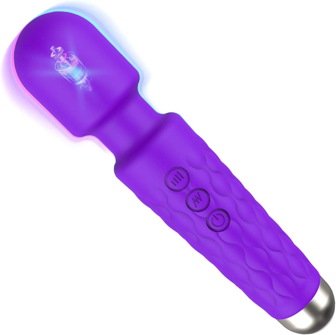 Personal Wand Vibrator with 8 Powerful Speeds 20 Vibration Modes, ASNME Cordless Magic Electric Massage Portable Rechargeable