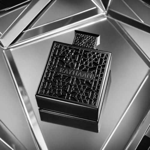 Image of RAYHAAN Obsidian - Woody, Spicy, Amber, Masculine - Eau de Parfum-Long-Lasting Fragrance for Men, 3.4 Ounce / 100 ml