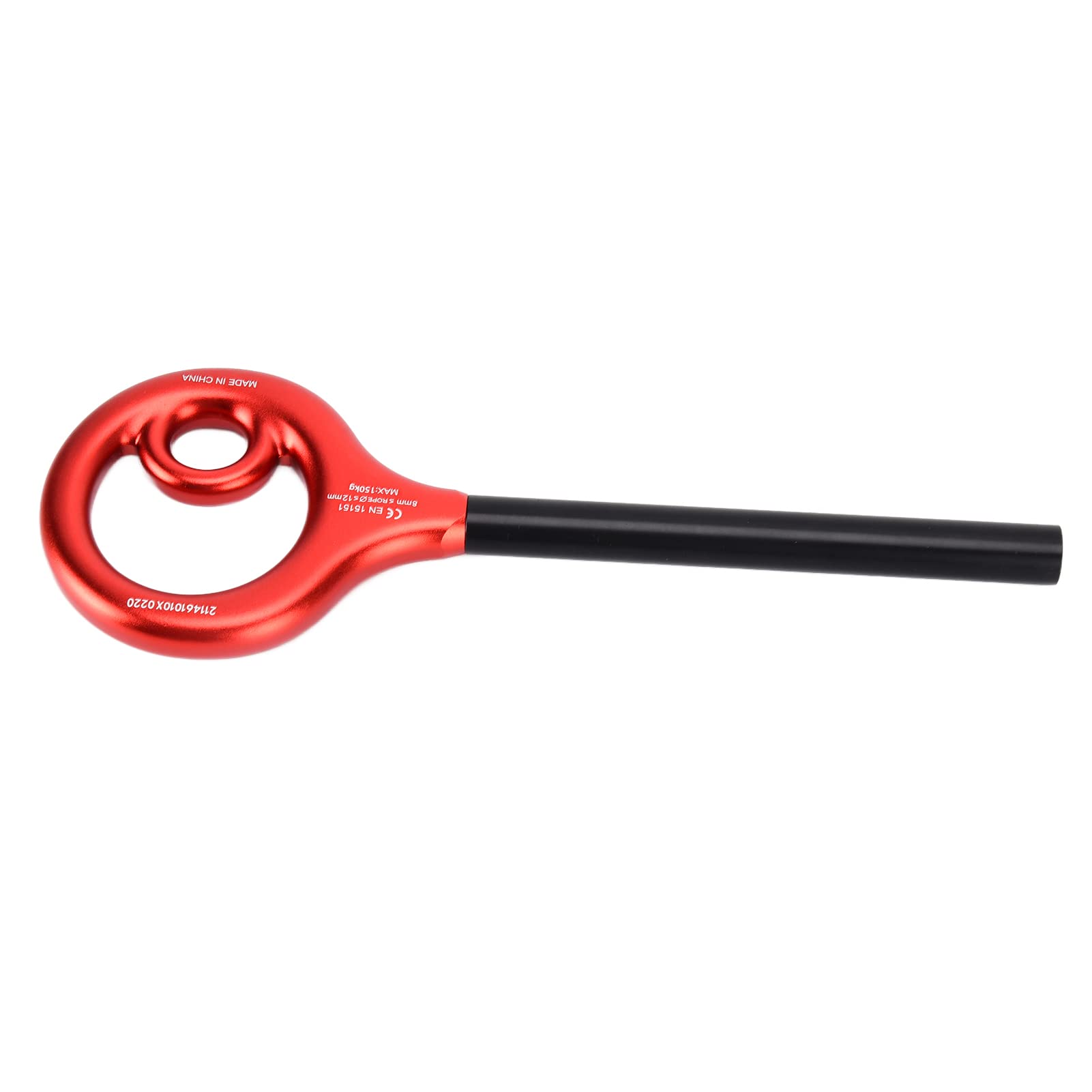 Acouto Descendiente de aparejo de 9 formas para escalada en roca y descenso de velocidad eficiente, aluminio ligero y diseño fácil de usar