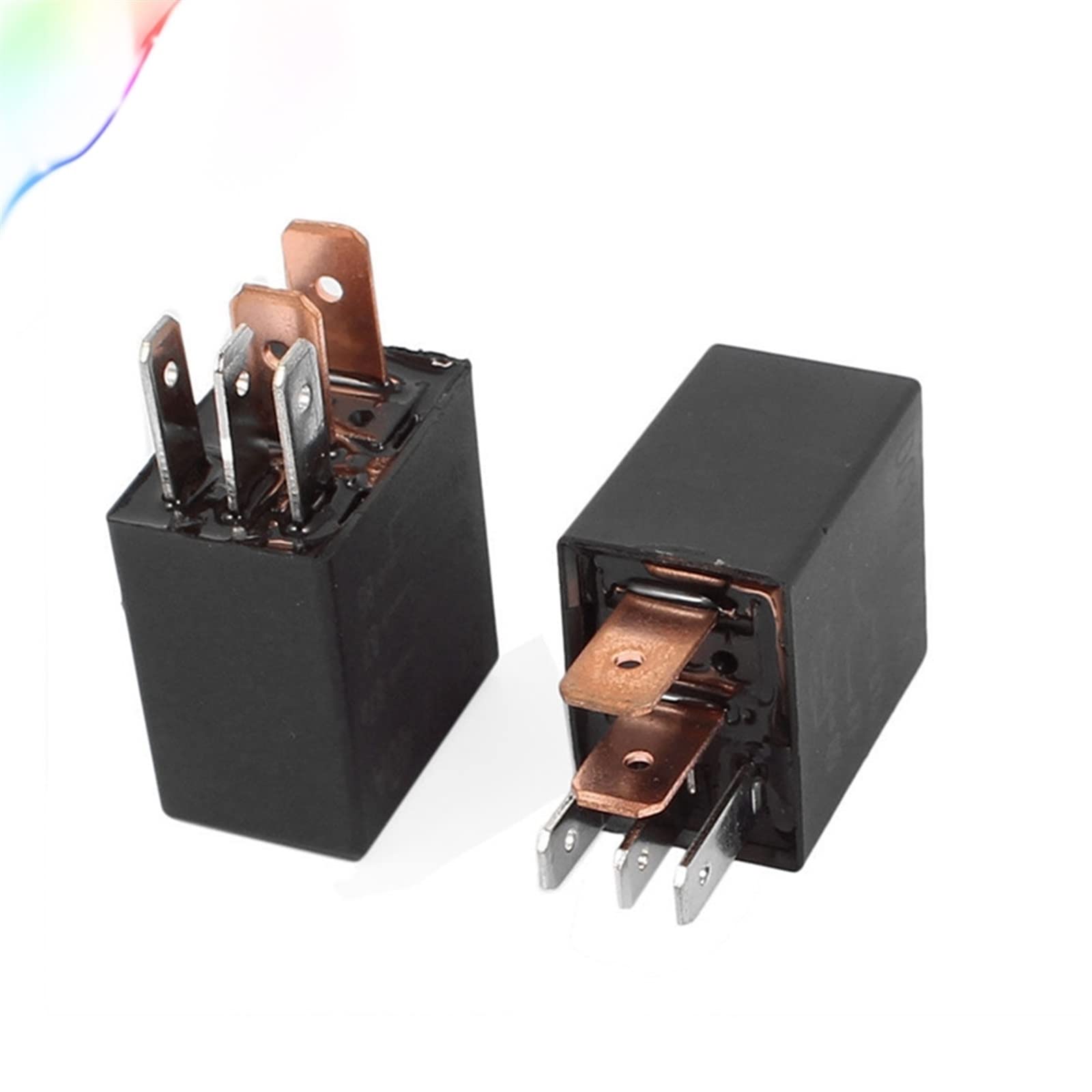 Aqhyebnsr One Color 1Pcs Dc 12V 24V 40A Rated Current 1No 1Nc Spdt 4/5 Pins Car Automotive Alarm Relay(5Pin 12V)
