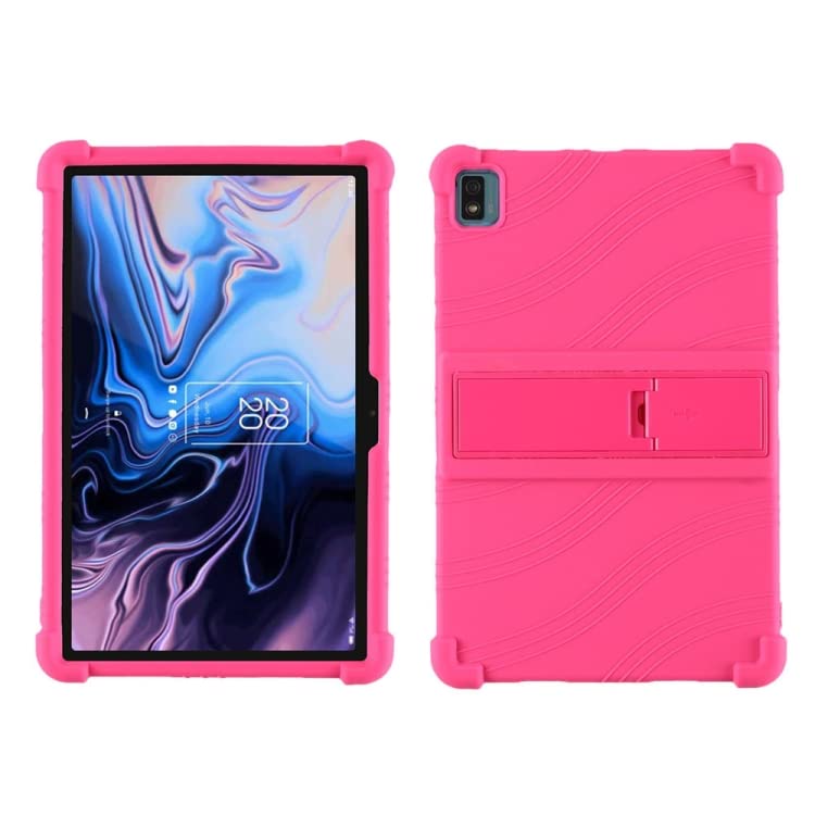 For TCL 10 Tab MAX 10.36 Inch Silicone Tablet Protective Case with Invisible Bracket
