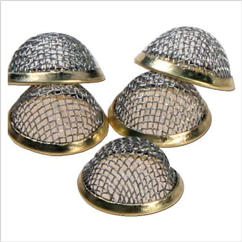 Jumbo Concave 22mm Pipe Bowl Gauze - 10 Pack of Steel Screens