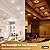 Amico 12 Pack 3 Inch 5CCT LED Recessed Ceiling Light with Night Light, 2700K/3000K/3500K/4000K/5000K Selectable Ultra-Thin Recessed Lighting, 7W=65W, 500LM, Dimmable Canless Wafer Downlight ETL&FCC