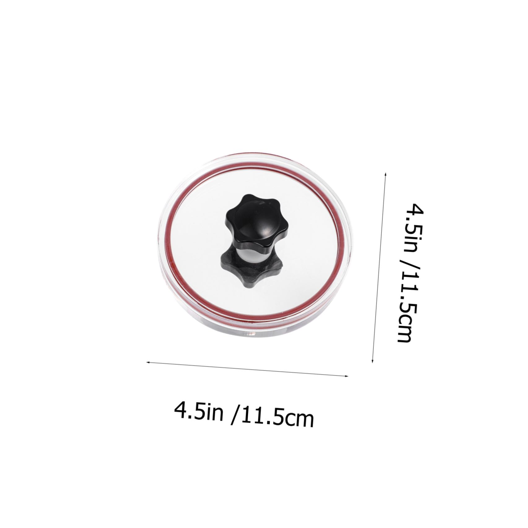 Pince de Nettoyage pour Disques Vinyles Acrylique Ronde avec Wiper