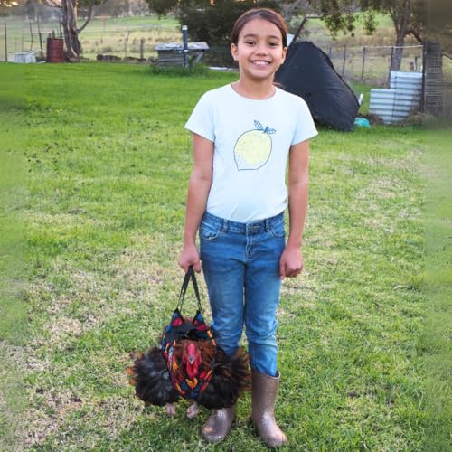 Image of DOWN UNDER OUTDOORS Chicken Carrier Sling Holder Bag with Handle, Chicken Accessories for Foot Treatment, Medic, Leg Injuries, Bumblefoot, Poultry Farm Carrying, Transport, Three Sizes (Small)